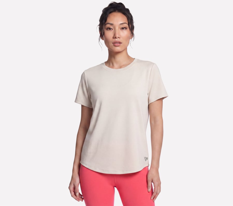 Skechsoft Elevate Tee, BLANC / MAUVE, fullimage number 0