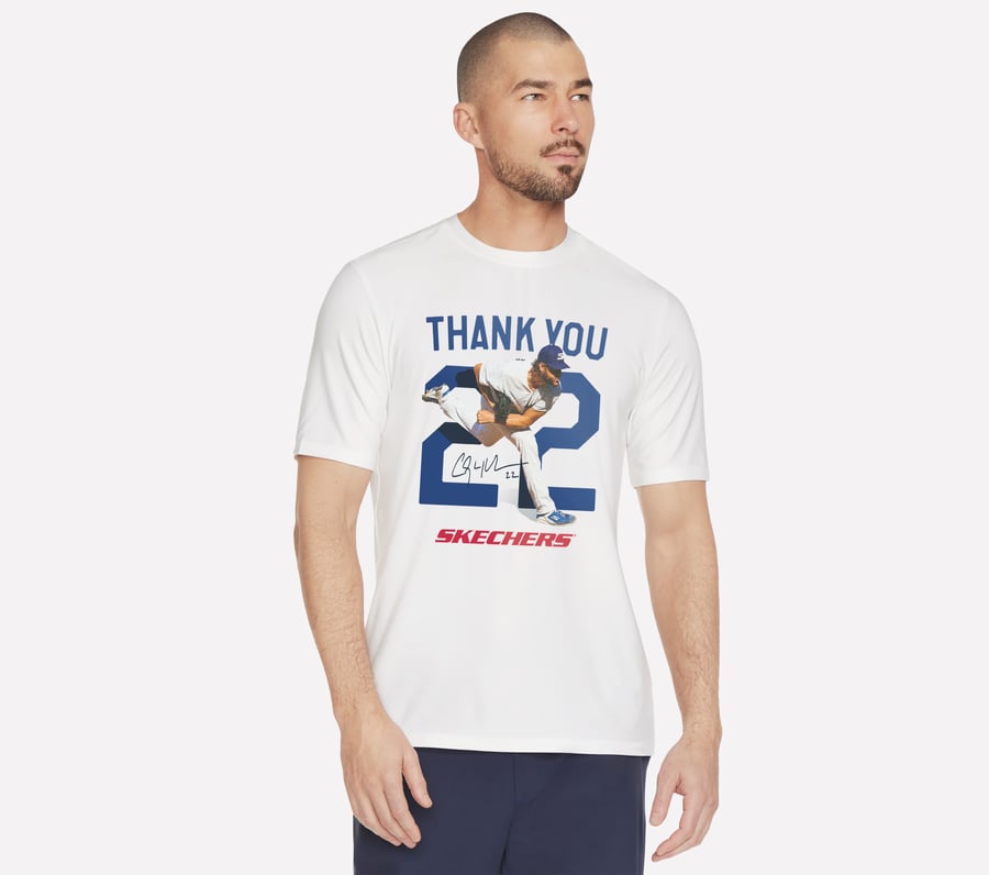 Clayton Kershaw Thank You Tee, WHITE, fullimage number 0