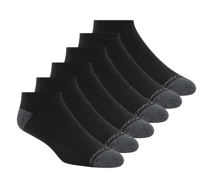 6 Pack Walking Low Cut Socks, BLACK, fullimage number 0