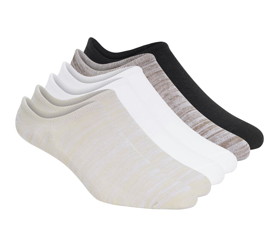6 Pack Men's Sneaker Liner Socks, BRNT, fullimage number 0