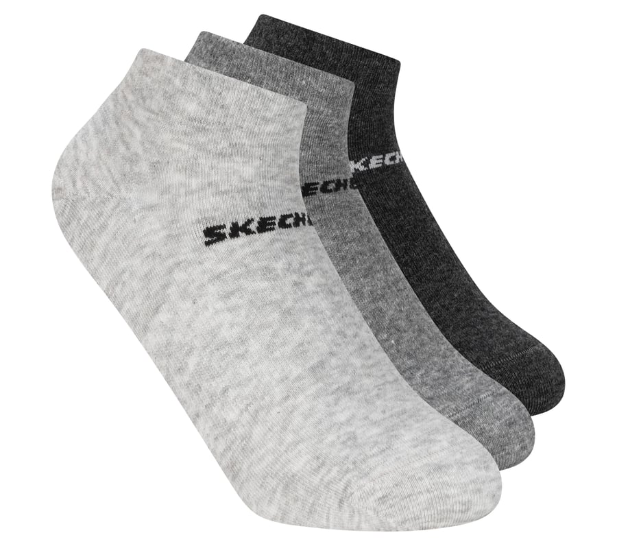 3 Pack Boys' Low Cut Cotton Socks, GRAY, fullimage number 0
