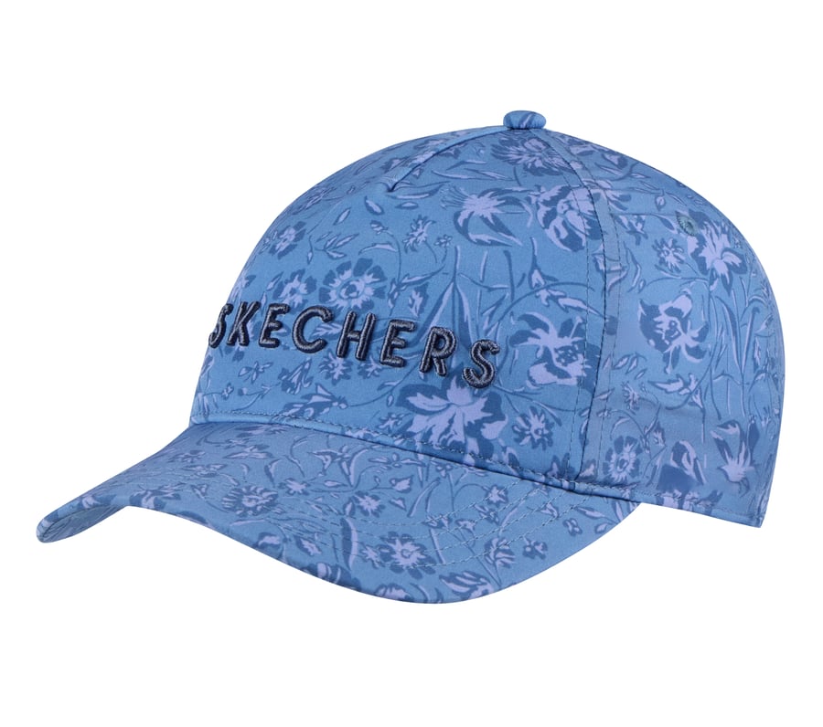 Morning Glory Baseball Hat, GRIS / BLEU CLAIR, fullimage number 0