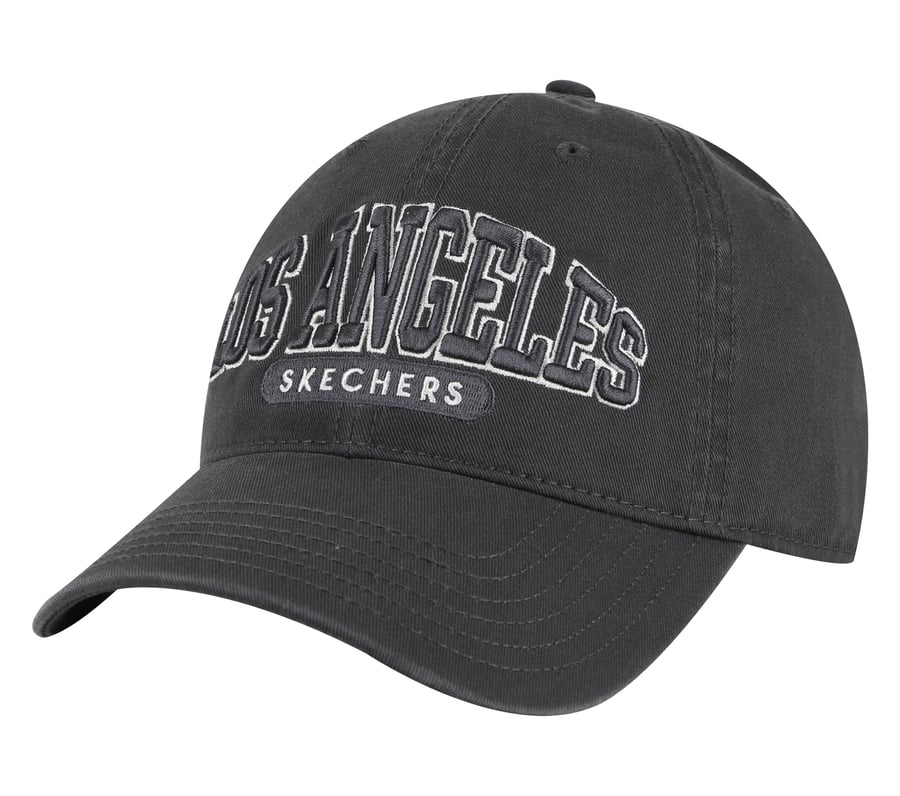 Los Angeles Baseball Hat, BLACK / CHARCOAL, fullimage number 0