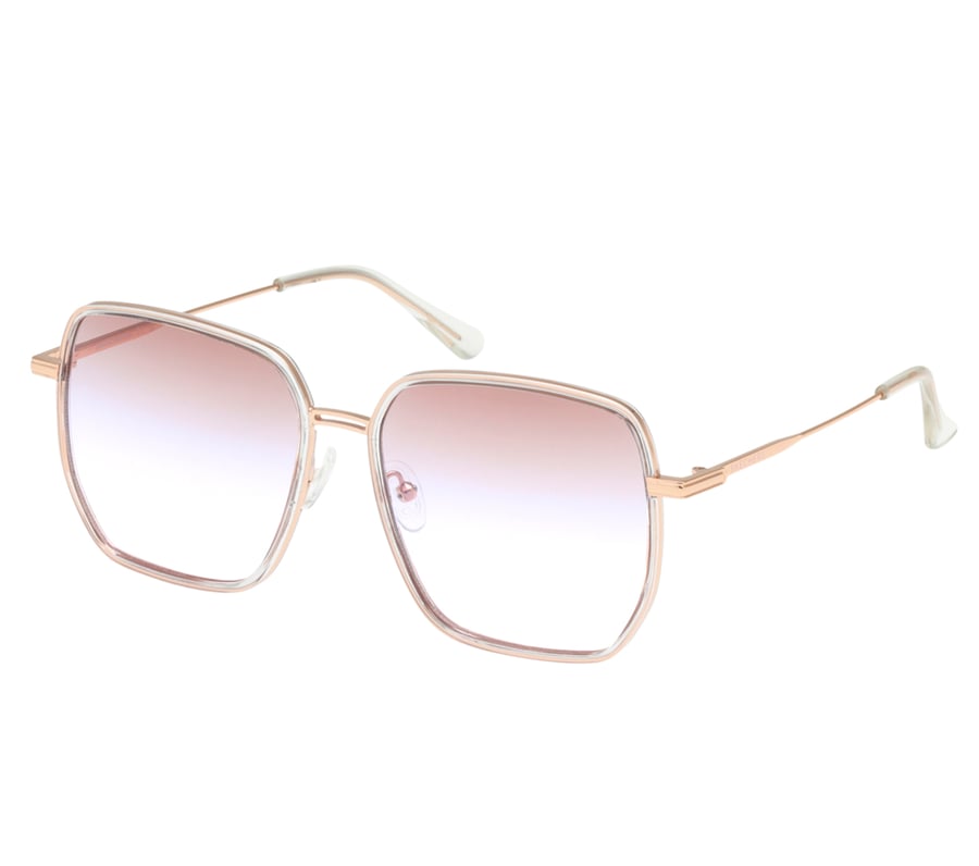 Square Retro Sunglasses, TRANSPARENT, fullimage number 0