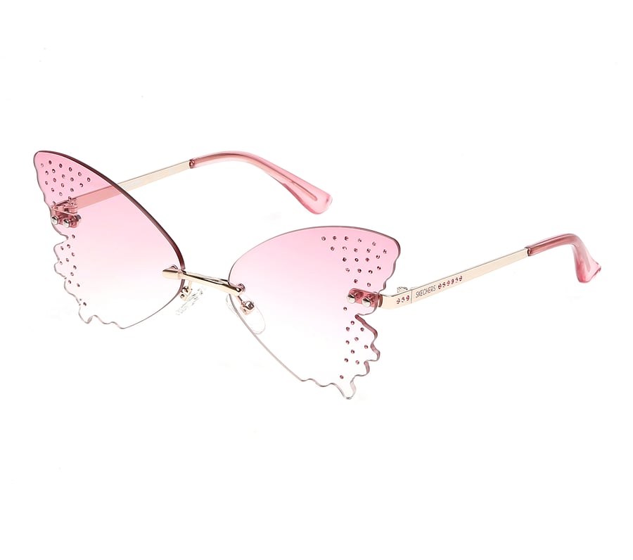Rimless Butterfly Sunglasses, PINK, fullimage number 0