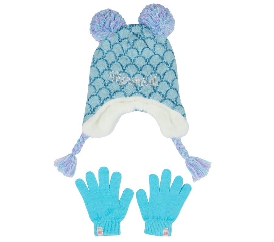 Cold Weather Mermaid Hat & Glove 1 Pack, MULTI, fullimage number 0