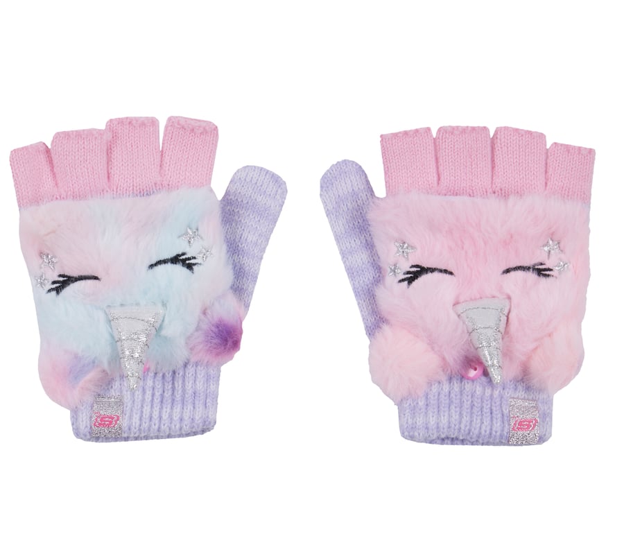 Cold Weather Flip Top Pretty Unicorn Glove 1 Pack, PURPLE, fullimage number 0