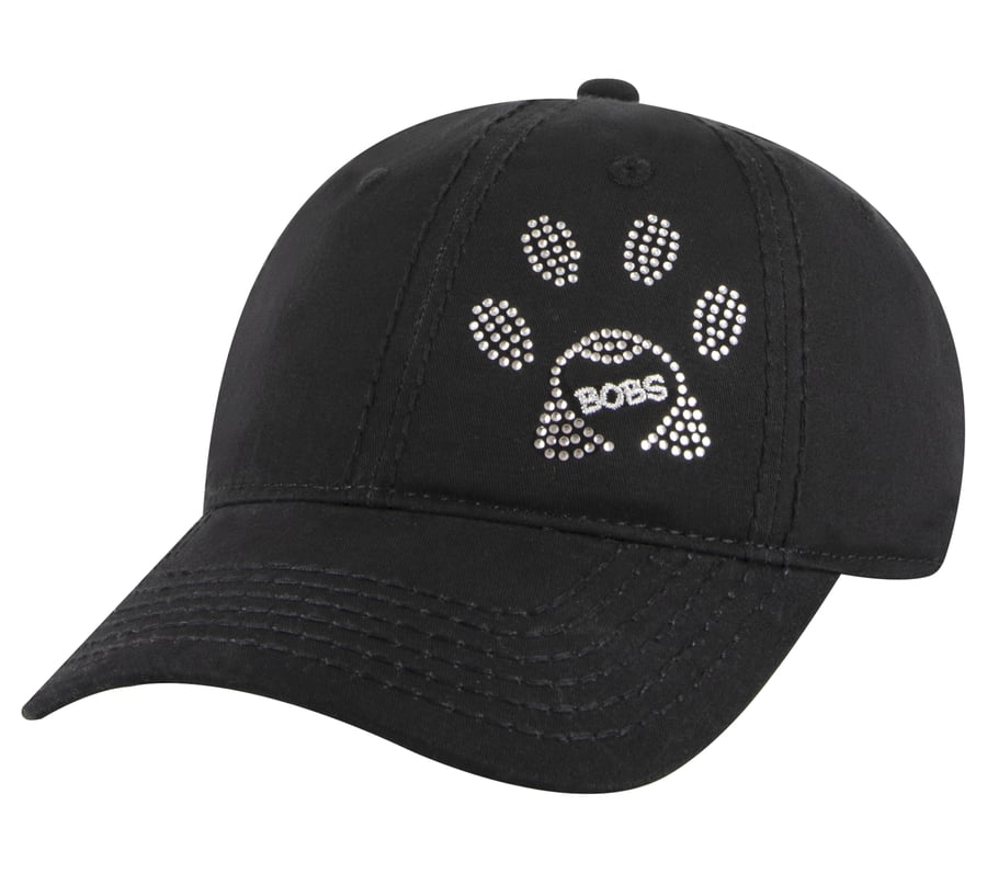 BOBS Rhinestone Paw Hat, BLACK, fullimage number 0