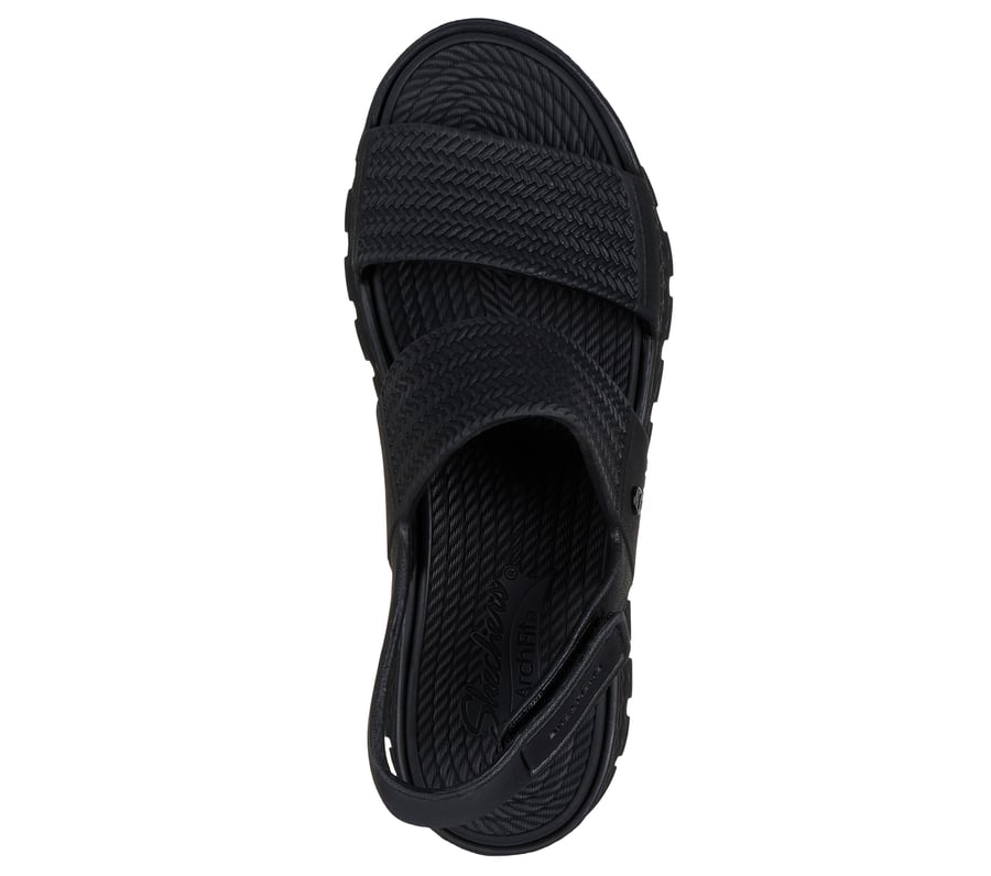 Foamies: Arch Fit Footsteps - Sunny Days - BLACK
