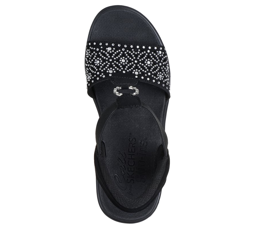 SKECHERS Rumble ON-Dancing Away ブラックサンダル SKECHERS RUMBLE ON-DANCING AWAY ブラック 6 【公式通販】