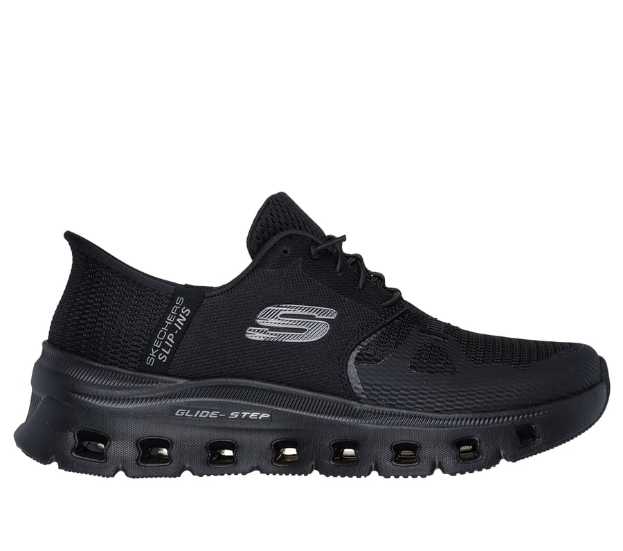 ✨美品✨スケッチャーズ スリップインズ【26】GLIDE-STEP ブラック 黒 スケッチャーズ SKECHERS レディース スニーカー スリップインズ