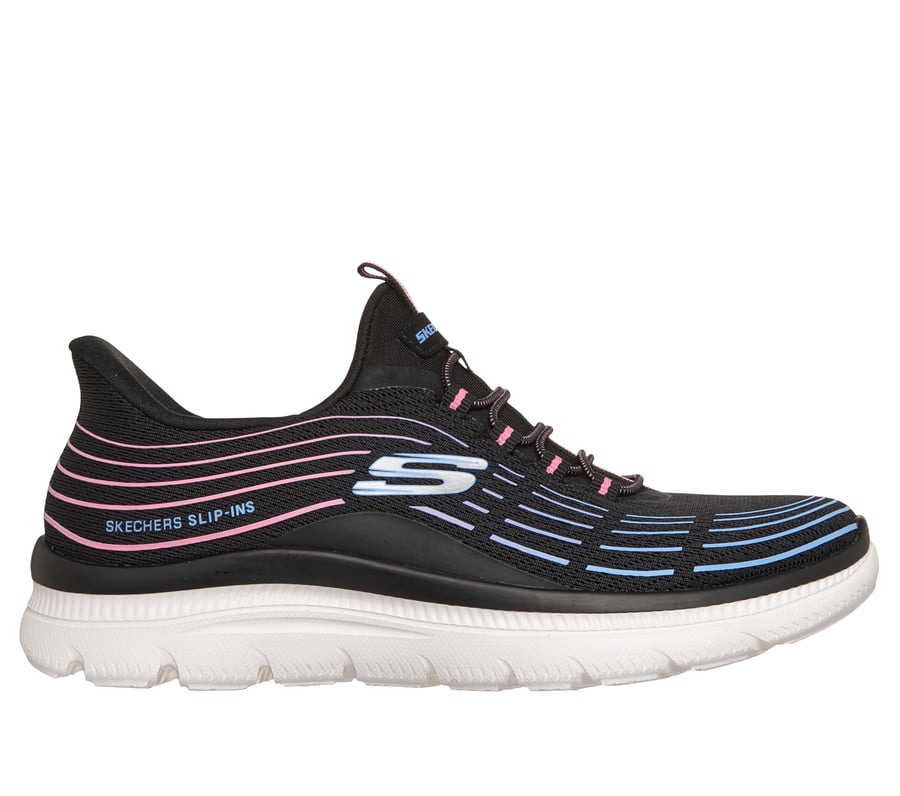 (取寄) スケッチャーズ レディース サミッツ プラス ハンズ フリー スリップ-インス SKECHERS women Summits Plus Hands Free Slip-INS Black Multi Skechers Slip-ins: Summits Plus - Bright Wave