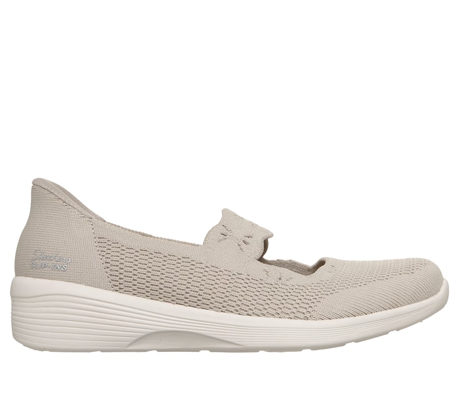 極美品✨スケッチャーズ スリップインズ スニーカー　クリーム　24cm SKECHERS（スケッチャーズ） スリップインシューズ スリップインズ