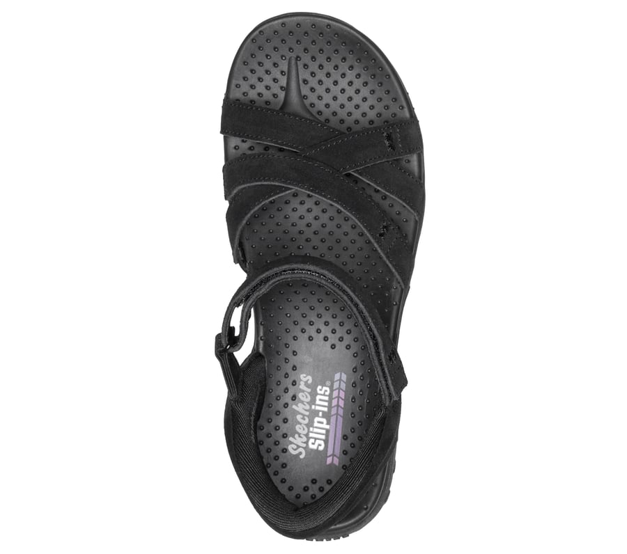 SKECHERS Slip-ins サンダル ブラック 24cm Skechers Slip-ins: Reggae - Natural Poise