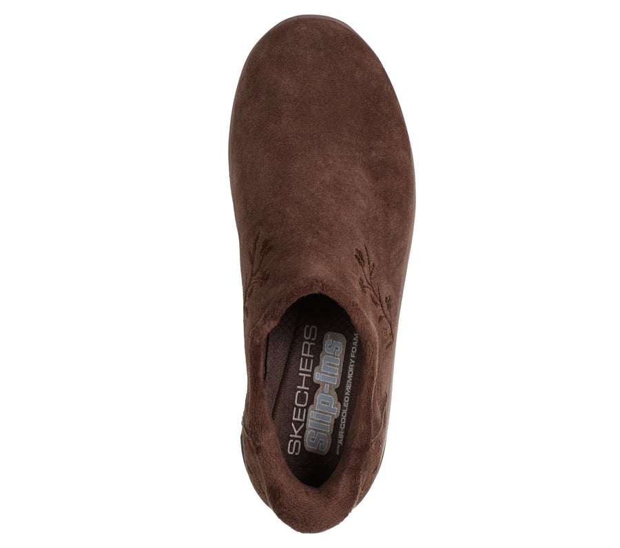 Skechers Slip-ins Relaxed Fit: Easy Going - Floral Moment - CHOCOLATE