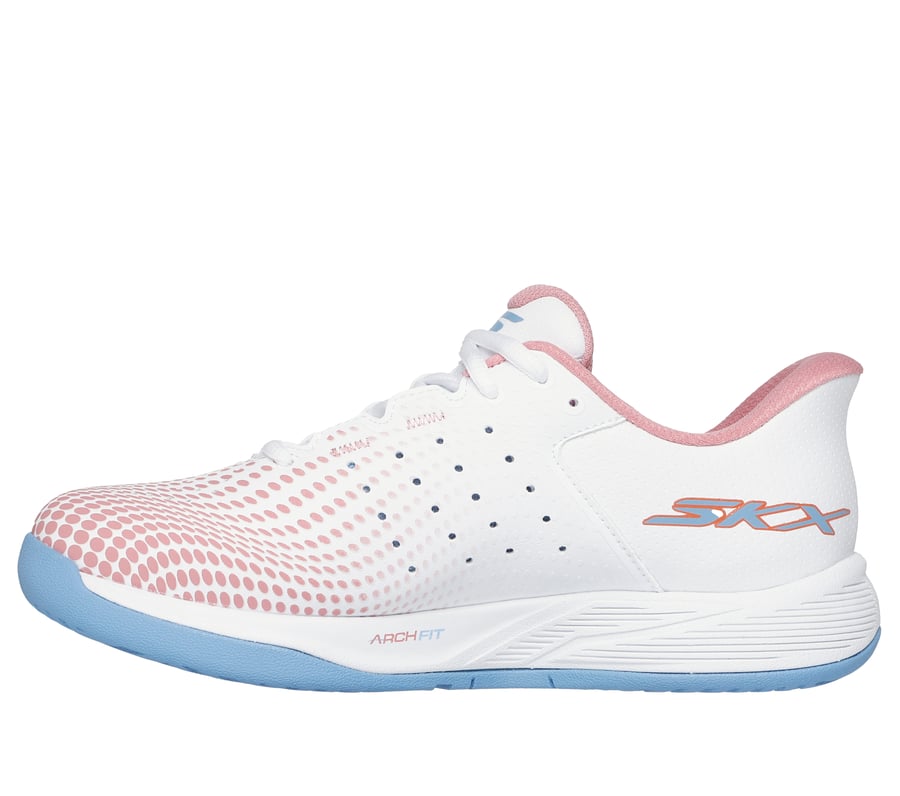 Skechers Slip-ins Relaxed Fit: Viper Court Reload - WHITE / LIGHT BLUE