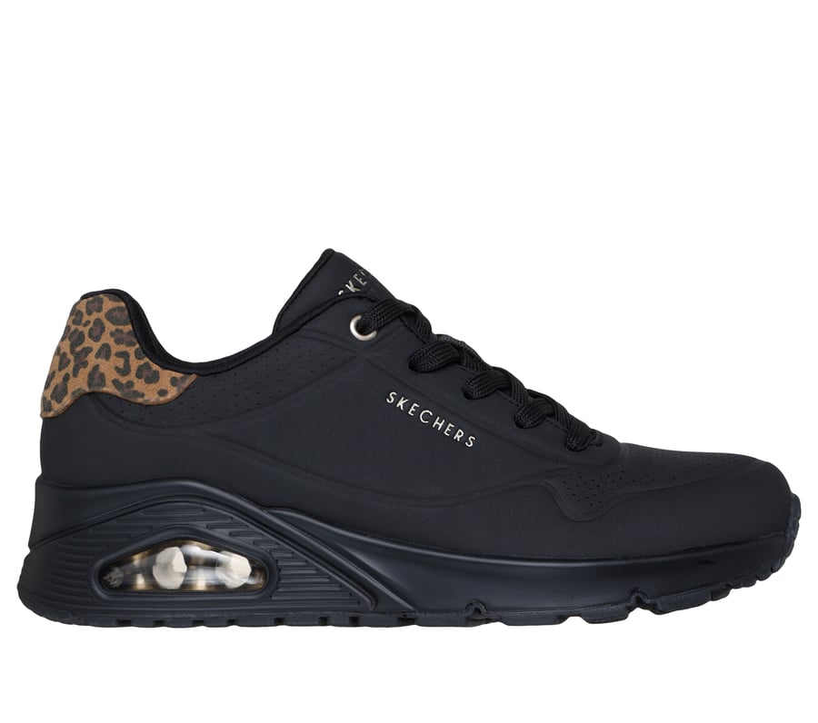(取寄) スケッチャーズ レディース ウノ - ジャングル ナイト SKECHERS women Uno - Jungle Nite Black/Leopard UNO - Jungle Nite
