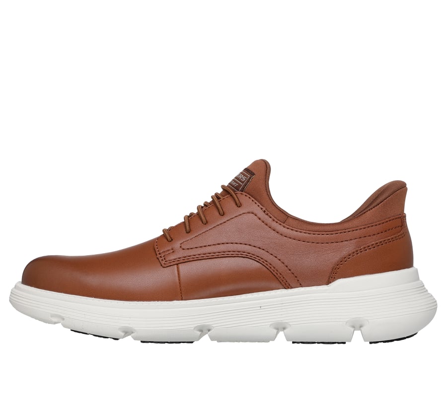 極美品】SKECHERS スリップインズ ガルザ 27 ダークブラウン 本革 極美