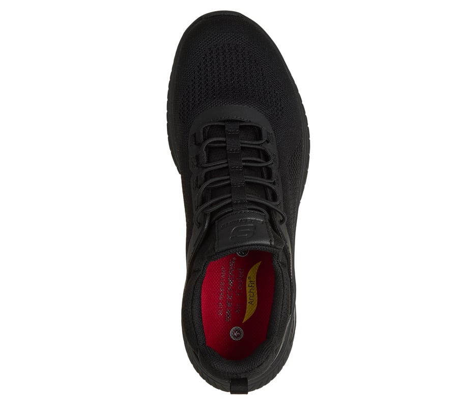 Work Slip Resistant: Arch Fit Crosser - Rowynn - BLACK
