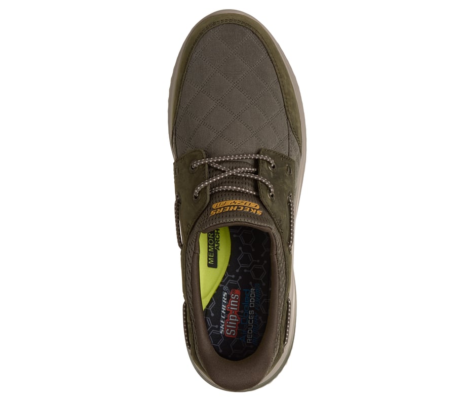 Skechers Slip-ins: Delson 3.0 - Cozy Fit® Skipper - OLIVE