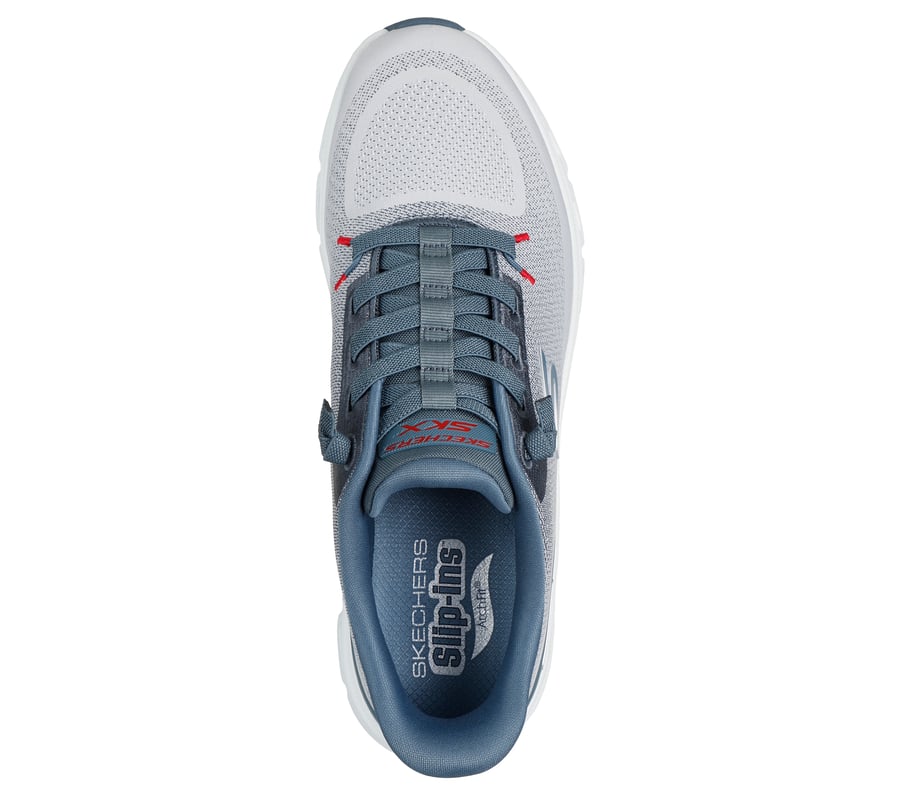 Skechers Slip-ins: Arch Fit Glide-Step Pro - LIGHT GRAY / BLUE