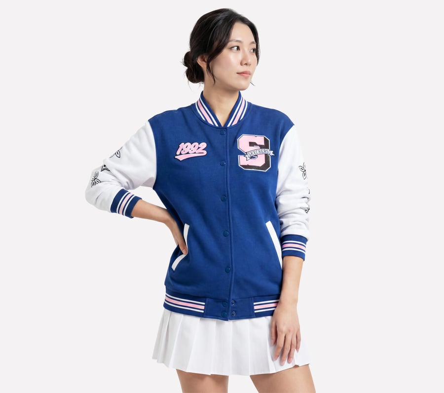 Varsity Jacket - PINK / BLUE