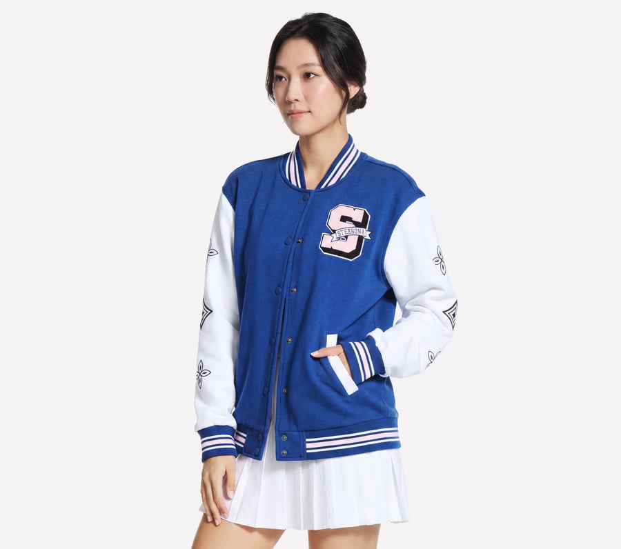 Varsity Jacket - PINK / BLUE