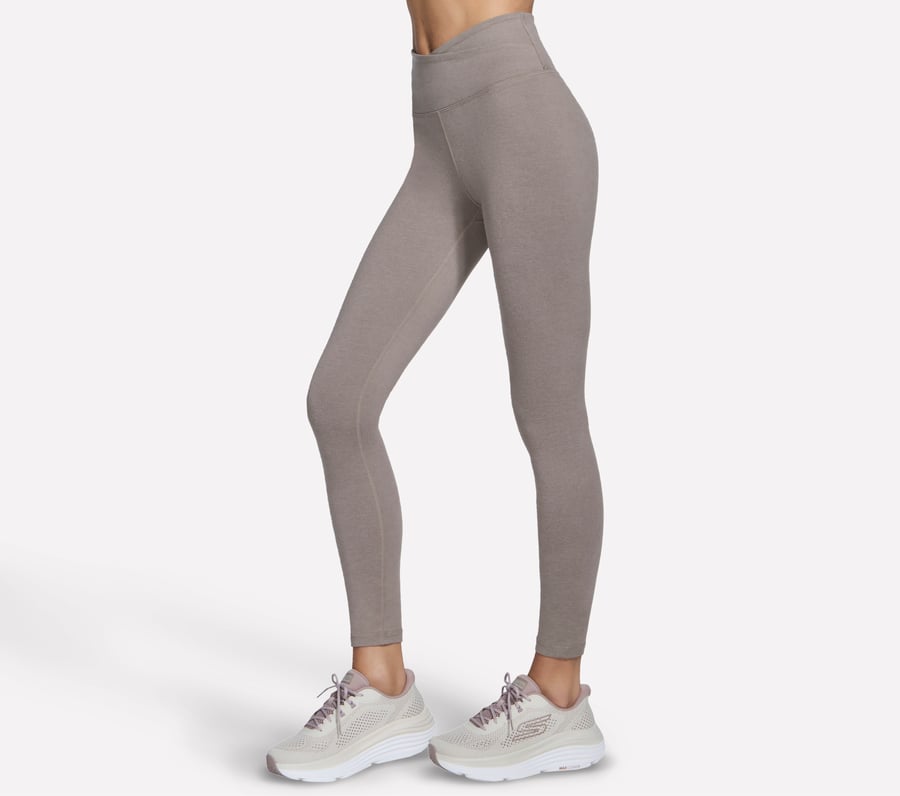 SKECHDREAM Wrap Full Length High-Waisted Legging - TAUPE / BROWN