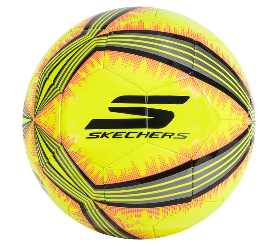 Hex Multi Mini Stripe Size 5 Soccer Ball - YELLOW / GREY