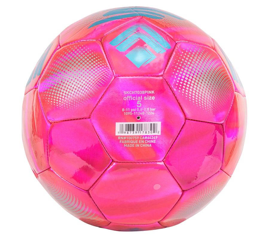 Hex Dusted Size 5 Soccer Ball - PINK
