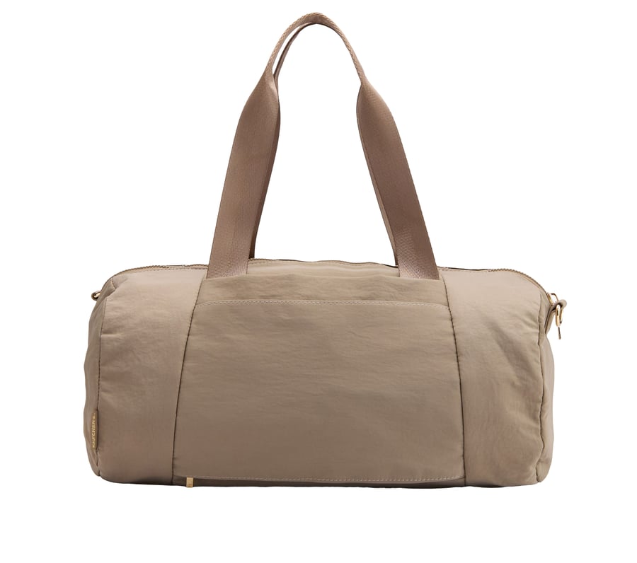 Nylon Duffle Bag - BEIGE