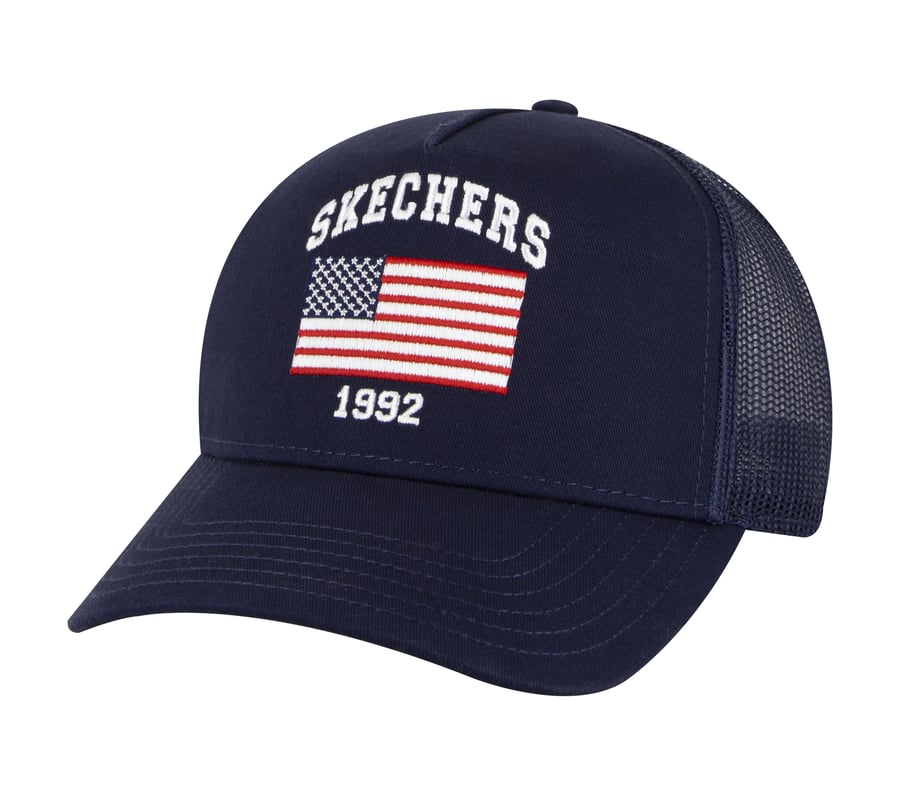 スケッチャーズ アクセサリー USA フラッグ トラッカー ハット