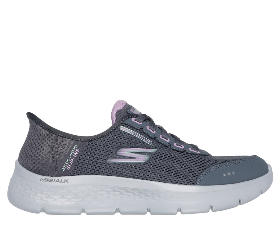Skechers Slip-ins: GO WALK Flex - Clear Creek, CHARCOAL / LAVENDER, fullimage number 0