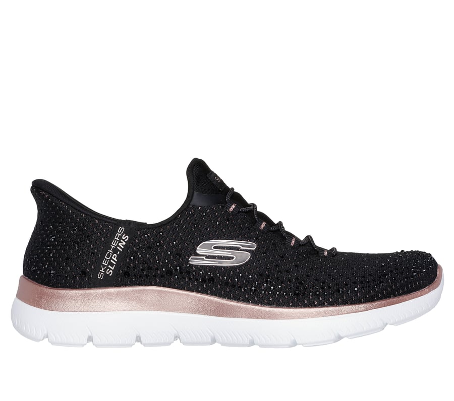 Skechers Slip-ins: Summits - Brilliant Shine, NOIR / OR ROSE, fullimage number 0