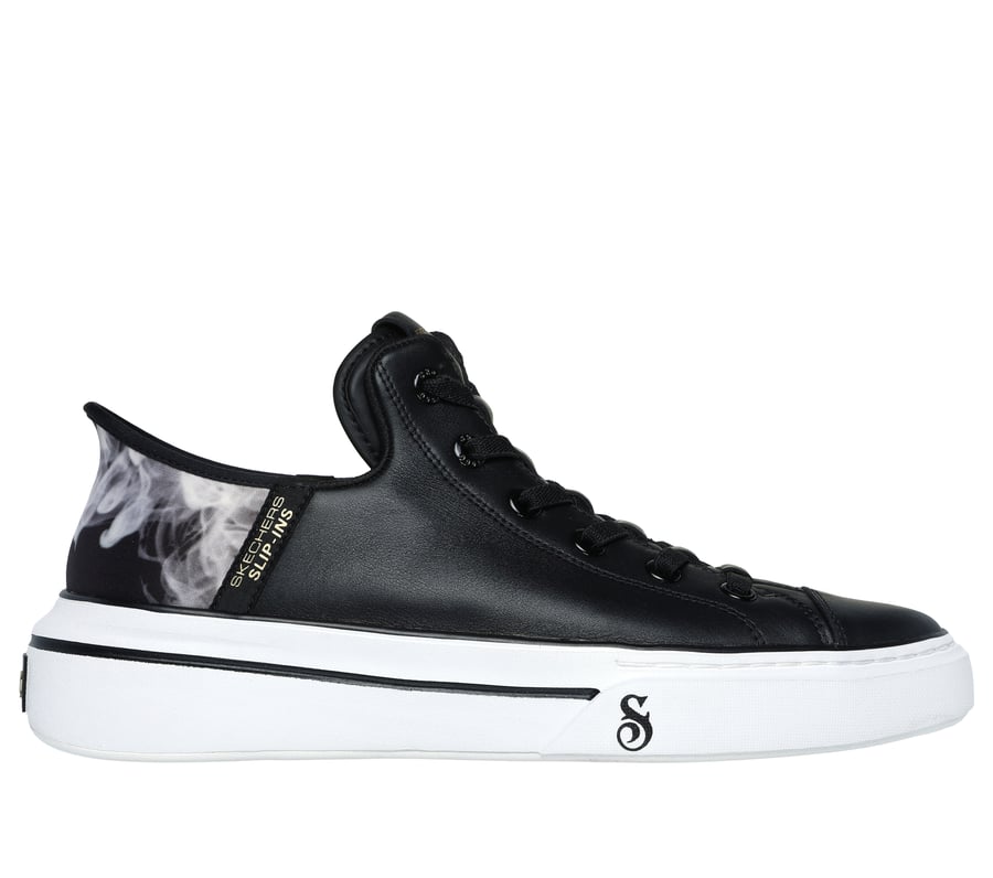 Premium Leather Skechers Slip-ins: Snoop One - OG, BLACK / WHITE, fullimage number 0