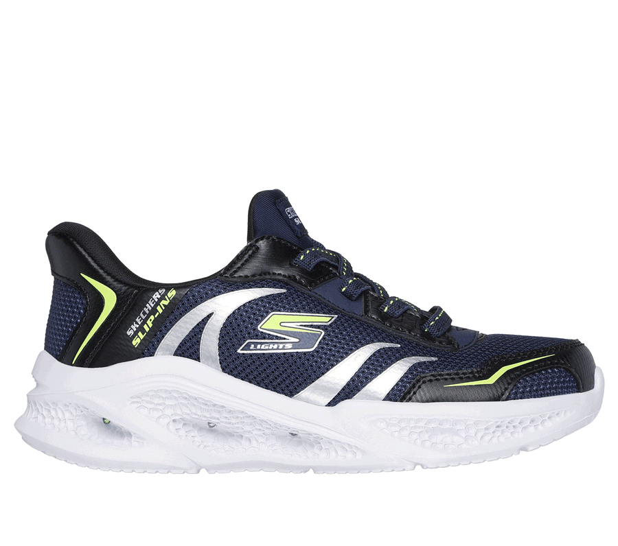 Skechers Slip-ins: Meteor-Lights - Brisk-Beams, BLEU MARINE / NOIR, fullimage number 0