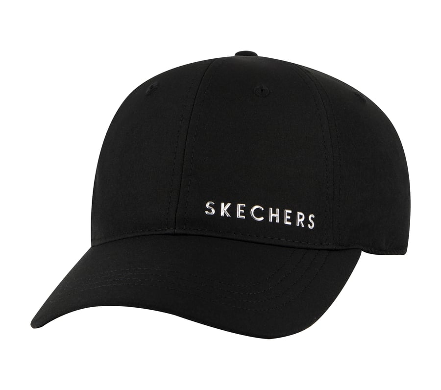 Skech-Shine Foil Baseball Hat, BLACK, fullimage number 0