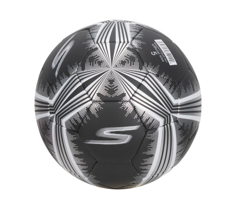 Hex Metallic Mini Stripe Size 5 Soccer Ball, BLACK, fullimage number 0