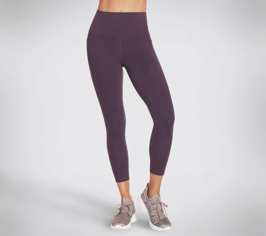 Skechers GO WALK HW 7/8 Legging, DONKER PURPER, fullimage number 0