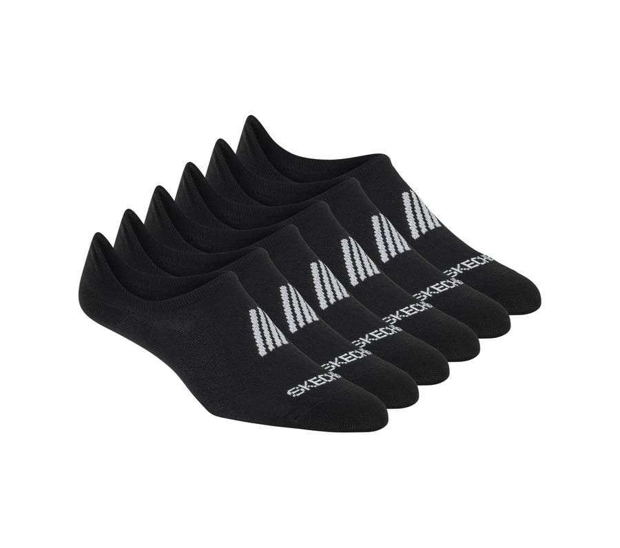 Super Soft No Show Liner Socks - 6 Pack, SCHWARZ, fullimage number 0