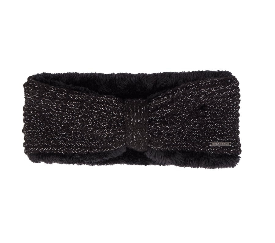 Metallic Yarn Winter Headwrap, BLACK, fullimage number 0