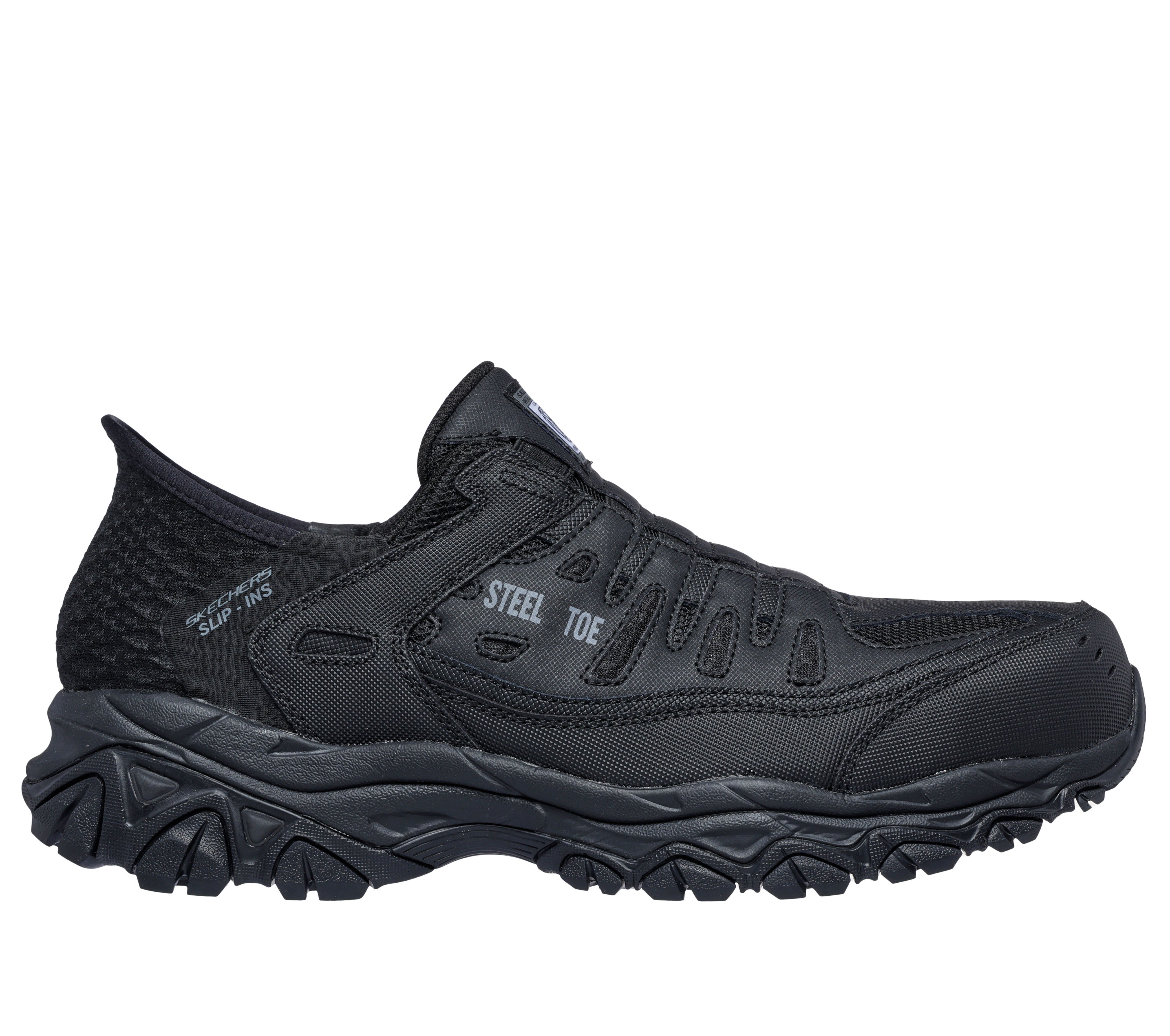 Skechers Slip-ins Work: Cankton - Faison, BLACK, full