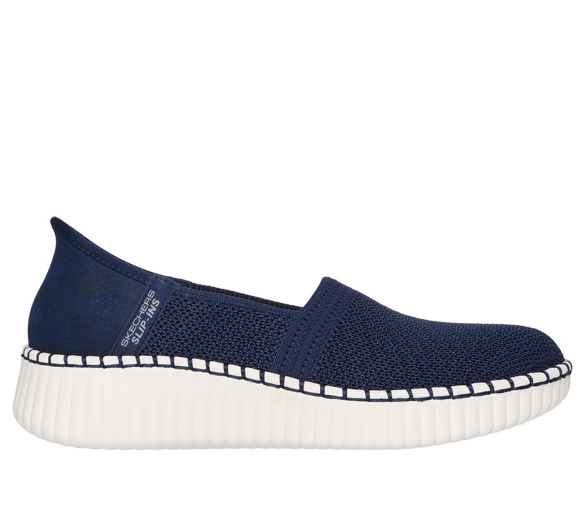 Skechers Slip-ins: Wilshire Blvd - Journey To en Navy, talla 39, Vegan
