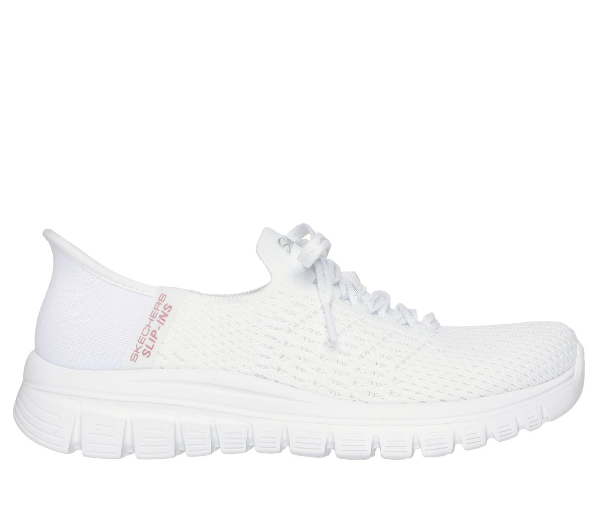 Skechers Slip-ins: Graceful - First Blush en Blanca, talla 35, Vegan