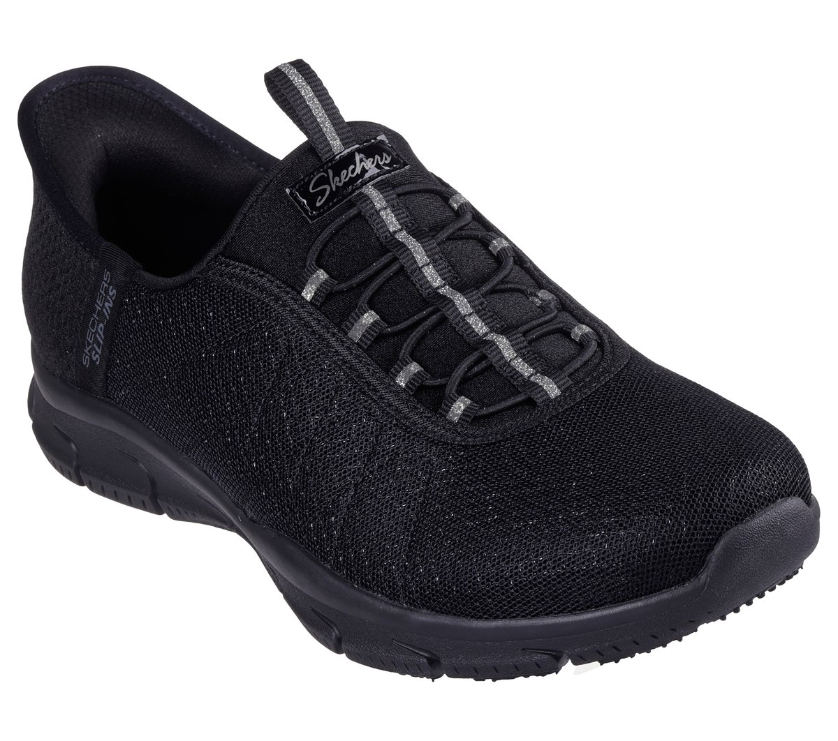 Skechers Brilliance - Night Shift Chaussures Moyen Width en Noir, Vegan, Lavable en machine