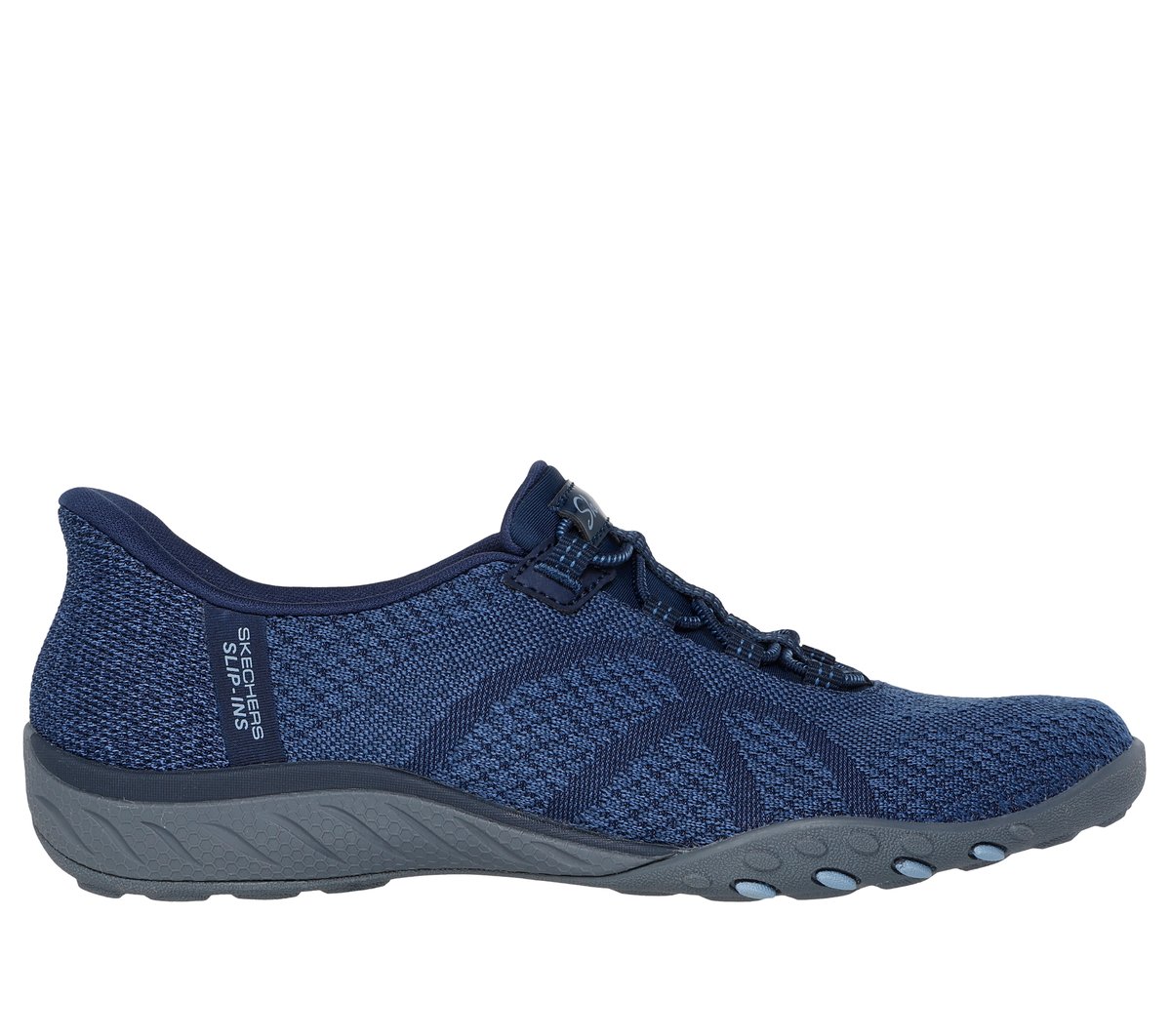 Skechers Slip-ins: Breathe-Easy - Knitty Waves en Navy, talla 35, Vegan