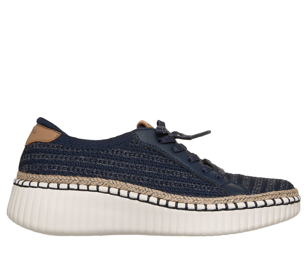 Skechers Wilshire Blvd - Passion Play en Navy/Plata, talla 40, Vegan