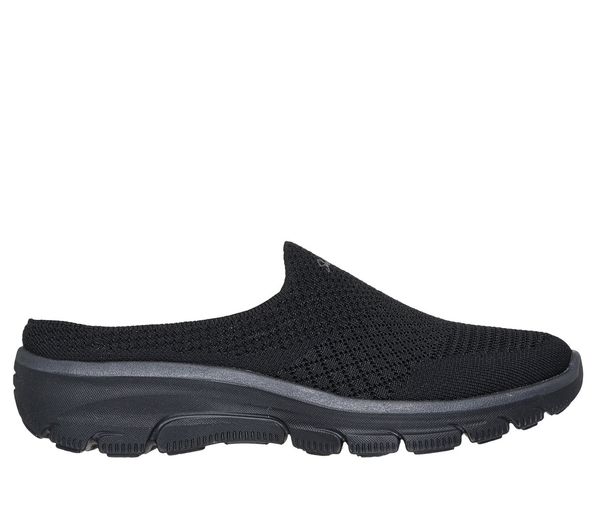Skechers Donna Relaxed Fit: Easy Going - Open Flow Slip-On Shoes in Nero, Taglia 35, Vegan, Lavabile in lavatrice - 100859