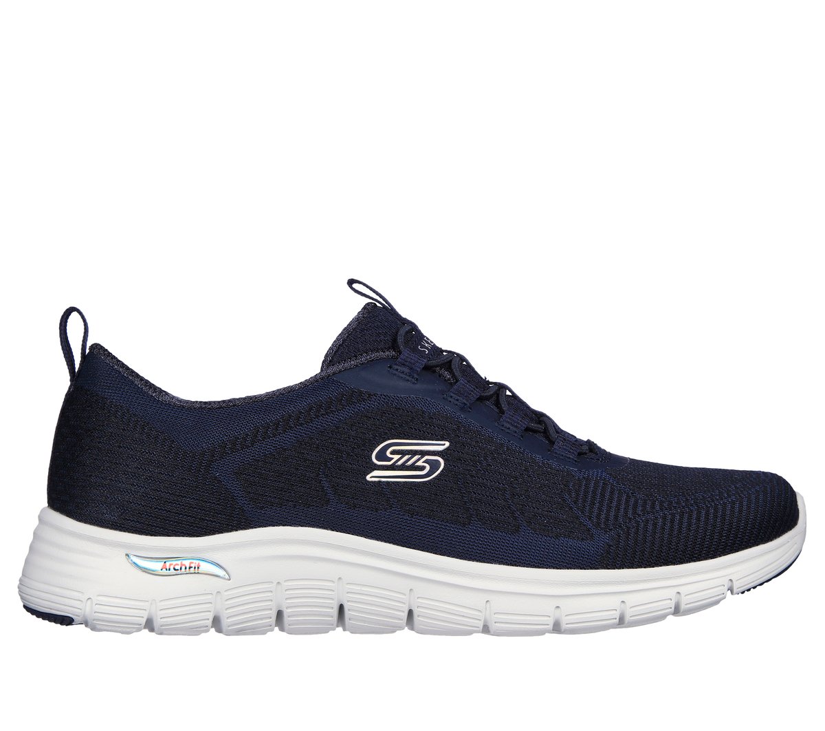 Skechers Arch Fit Vista - Gleaming en Navy, talla 41, Vegan