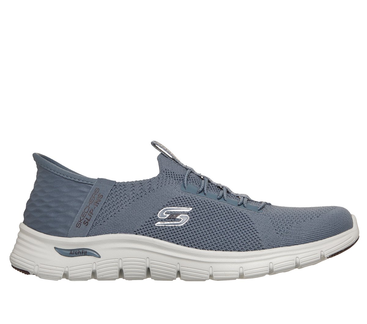 Skechers Donna Slip-ins: Arch Fit Vista - Aspiration Sneaker in Ardesia, Taglia 41, Vegan
